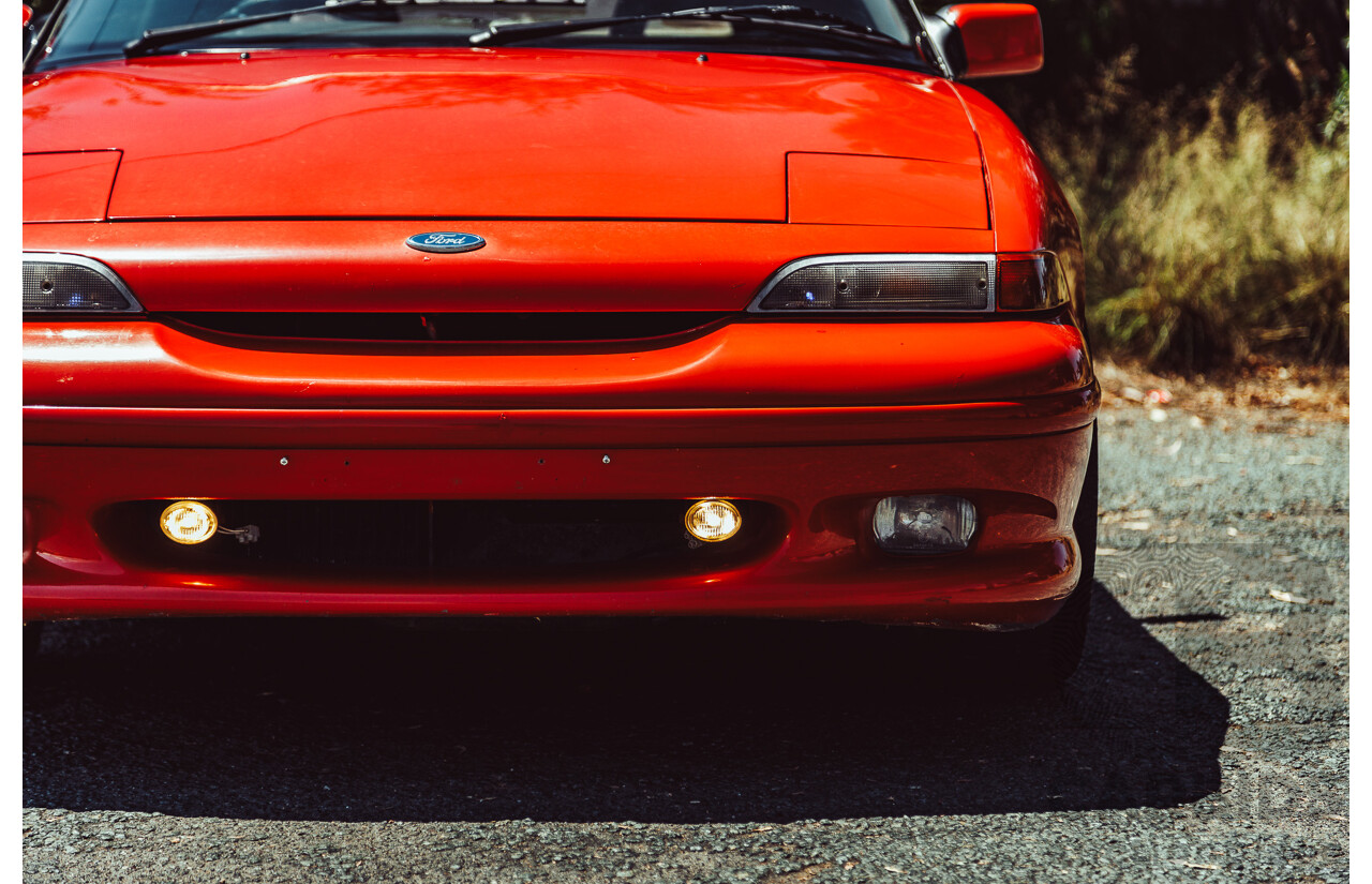 11/1989 Ford Capri Turbo SA 2d Convertible Red 1.6L