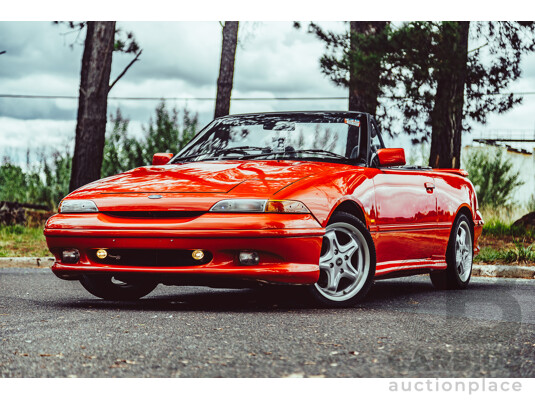 11/1989 Ford Capri Turbo SA 2d Convertible Red 1.6L