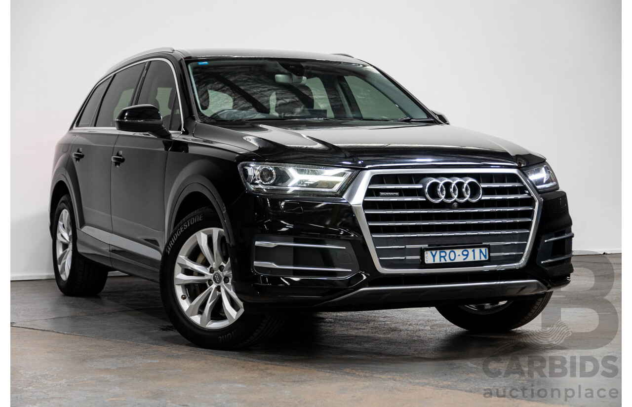 11/2015 Audi Q7 3.0 TDI Quattro (AWD) 4M 4d Wagon Black Turbo Diesel 3.0L - 7 Seater