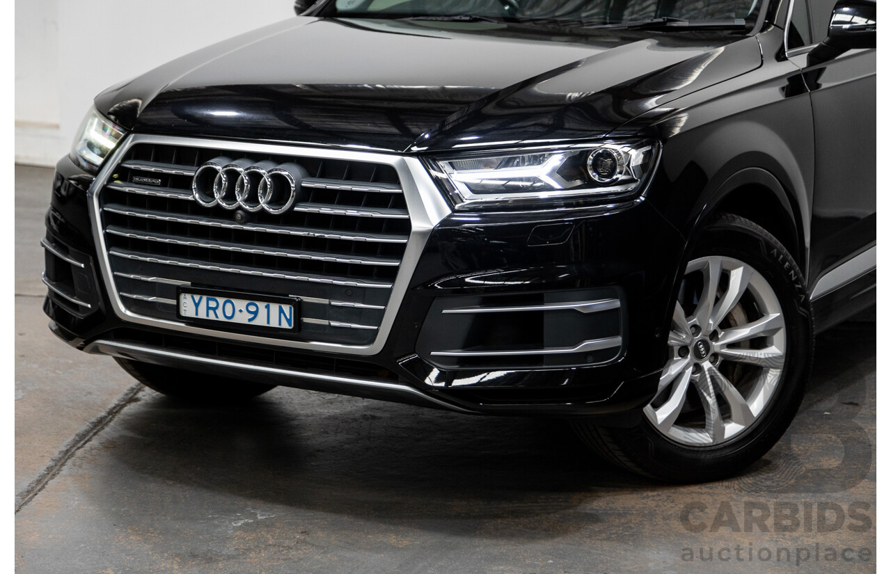 11/2015 Audi Q7 3.0 TDI Quattro (AWD) 4M 4d Wagon Black Turbo Diesel 3.0L - 7 Seater