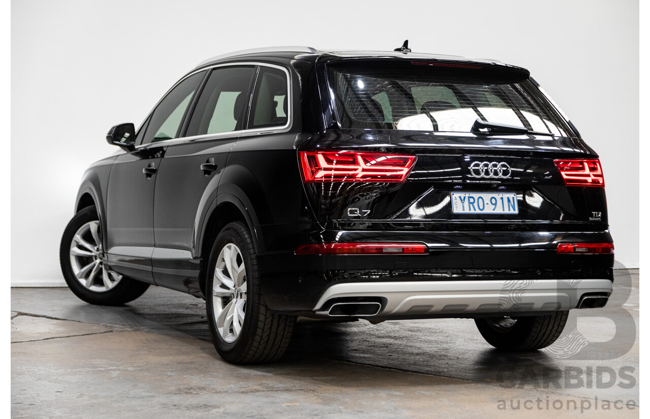 11/2015 Audi Q7 3.0 TDI Quattro (AWD) 4M 4d Wagon Black Turbo Diesel 3.0L - 7 Seater