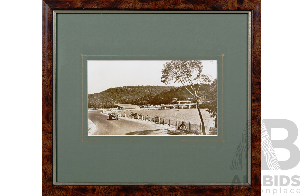 Roseville Bridge. NSW,  (1938), Framed Sepia Photograph, 37 x 42 cm (frame)