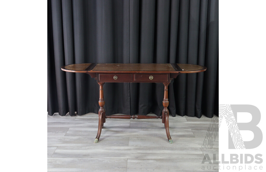 Regency Style Drop Side Sofa Table