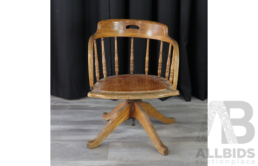 Oak Captains Chair