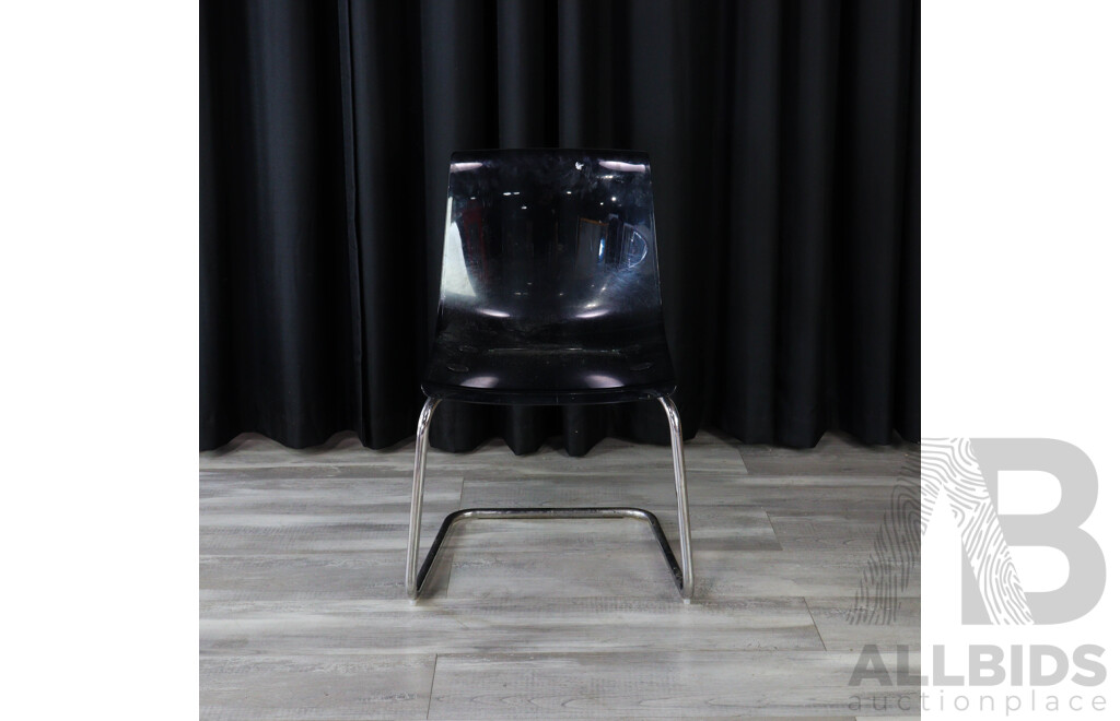 Tobias Grey Chrome Plated Ikea Chair