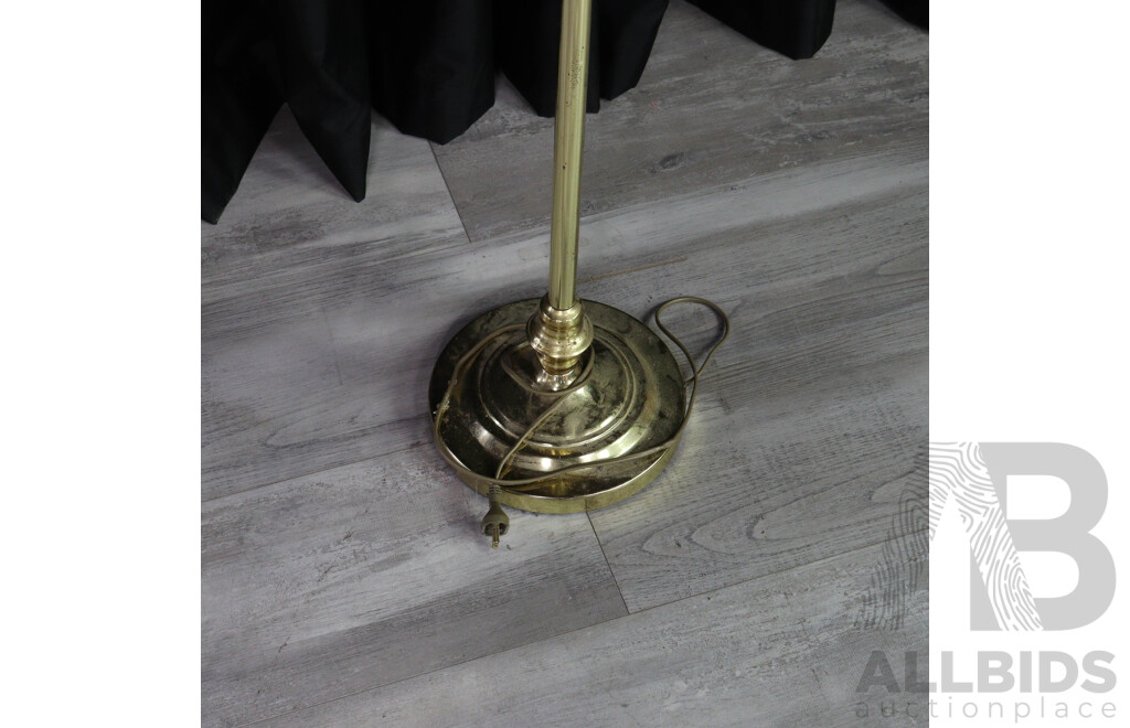 Vintage Gilt Adjustable Floor Lamp