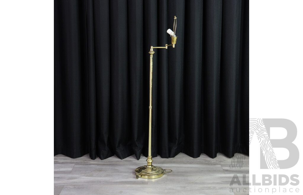 Vintage Gilt Adjustable Floor Lamp