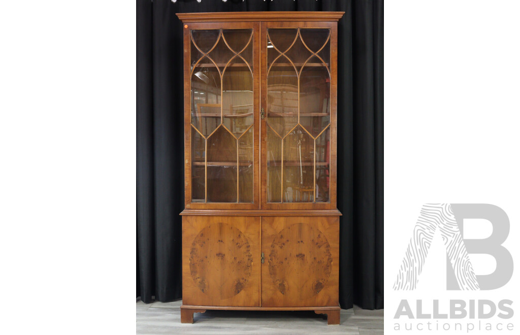 Regency Style Astragal Door Bookcase