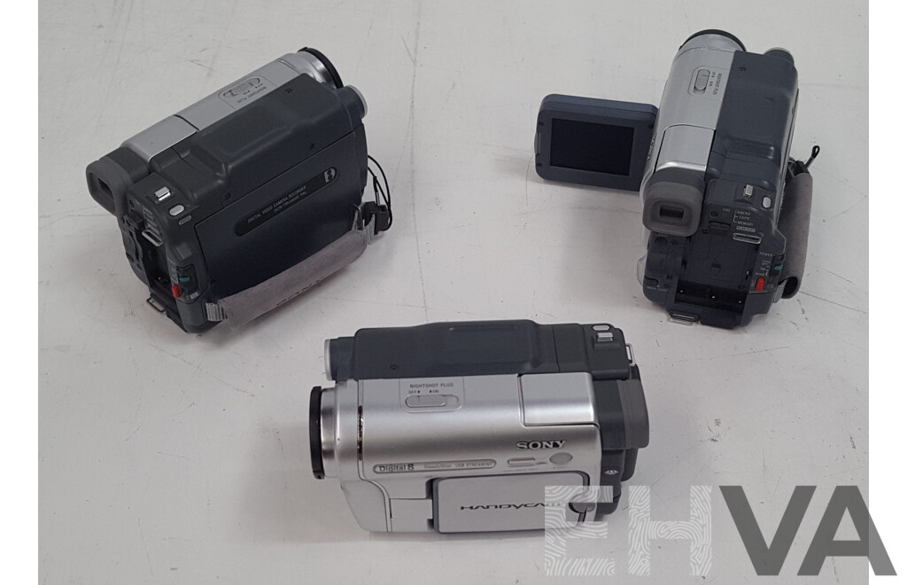 Sony DCR-TRV460E Digital Video Camera Recorder - Lot of Three