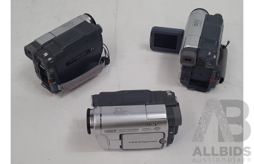 Sony DCR-TRV460E Digital Video Camera Recorder - Lot of Three