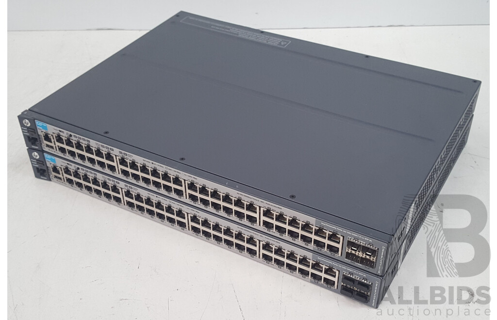 HP (J9728A) 2920-48G 48-Port Managed Gigabit Switch - Lot of Two