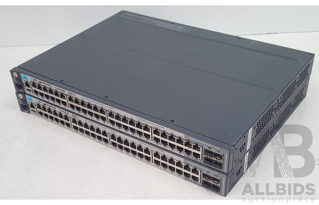 HP (J9728A) 2920-48G 48-Port Managed Gigabit Switch - Lot of Two