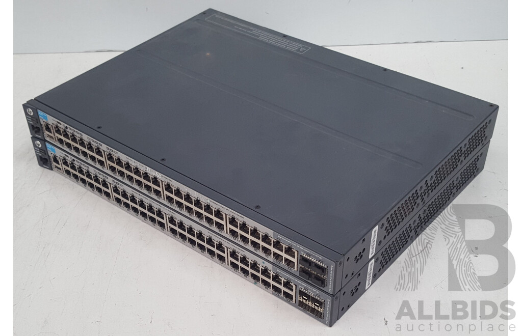 HP (J9728A) 2920-48G 48-Port Managed Gigabit Switch - Lot of Two