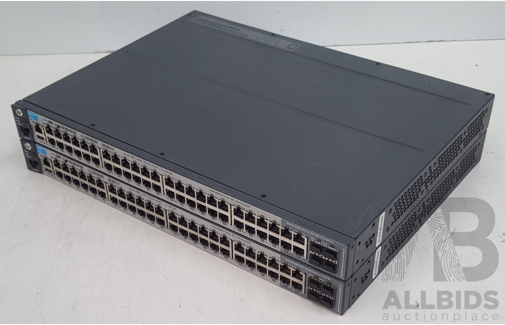 HP (J9728A) 2920-48G 48-Port Managed Gigabit Switch - Lot of Two