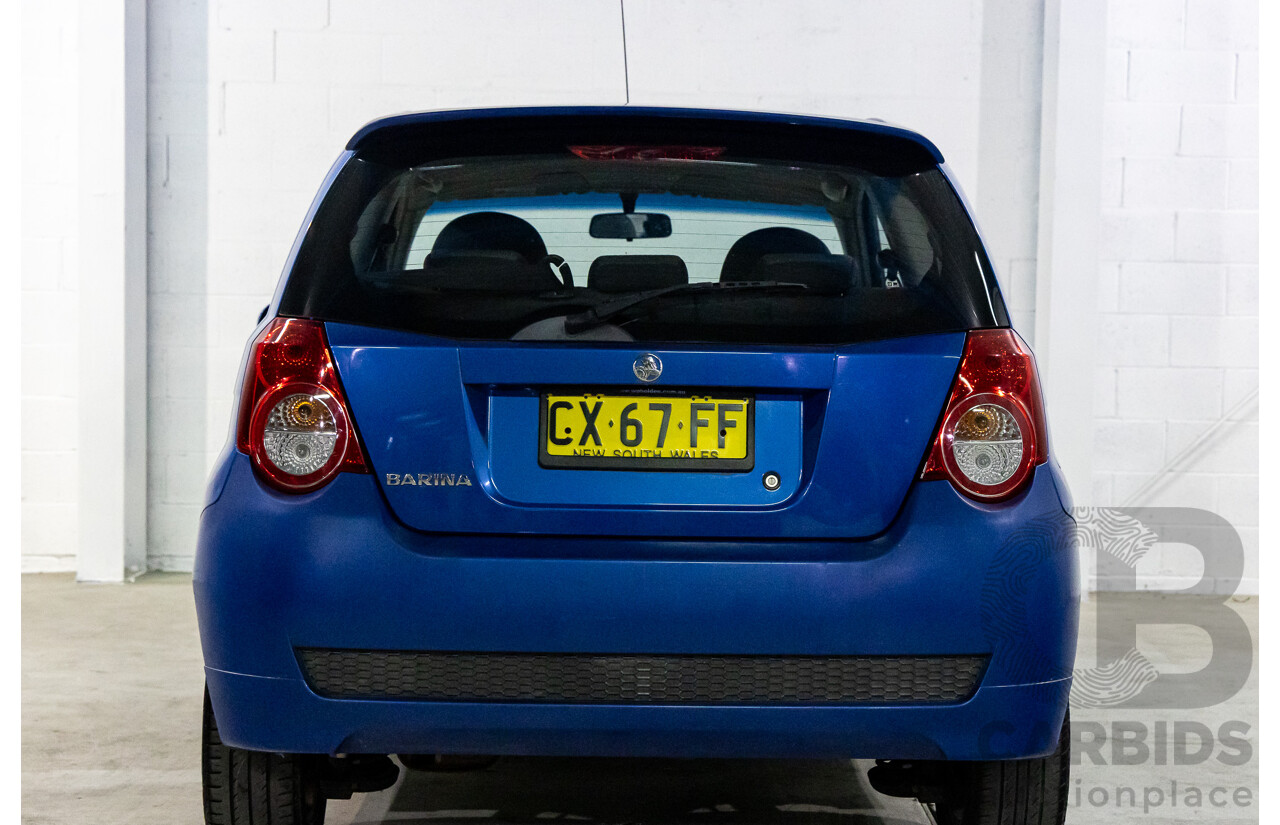 11/2008 Holden Barina  TK MY09 3d Hatchback Horizon Blue 1.6L