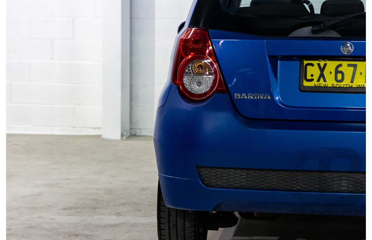 11/2008 Holden Barina  TK MY09 3d Hatchback Horizon Blue 1.6L