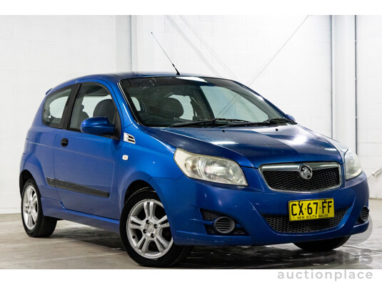 11/2008 Holden Barina  TK MY09 3d Hatchback Horizon Blue 1.6L