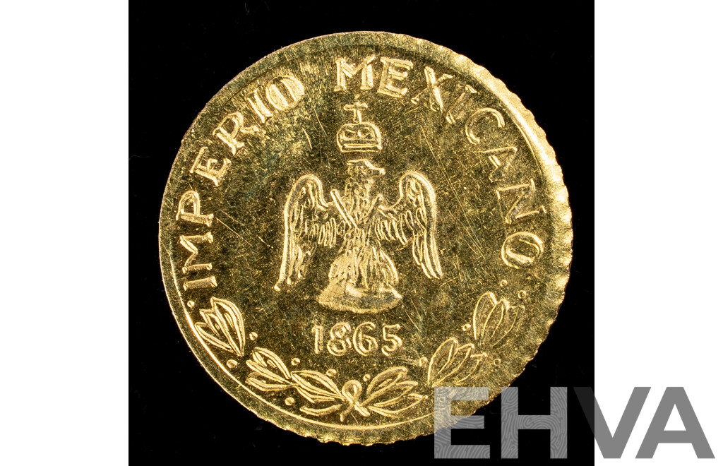 Vintage Mexican 14ct Gold Wedding Coin