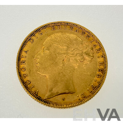 Australian 1881 QV Gold Sovereign, St George Reverse, Sydney Mint .917
