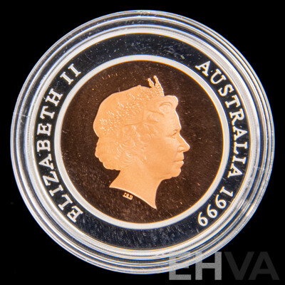 Australian RAM 1999 Silver/Copper Proof Ten Dollar Coin, Millennium Coin Series 'The Past' .999