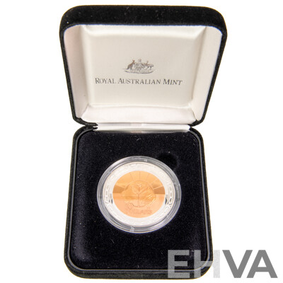 Australian RAM 1999 Silver/Copper Proof Ten Dollar Coin, Millennium Coin Series 'The Past' .999