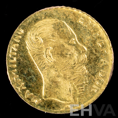 Vintage Mexican 14ct Gold Wedding Coin