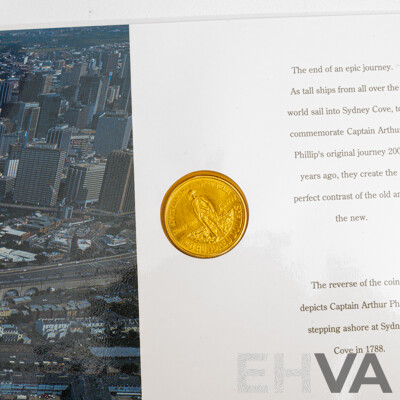 Australian RAM 1988 Gold Two Hundred Dollar Coin, Australia 1788-1988, Sydney Cove