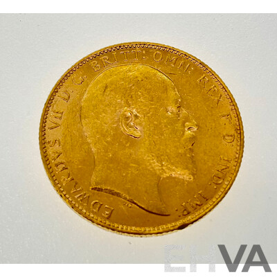 Australian 1903 KEVII Gold Sovereign, Perth Mint .917