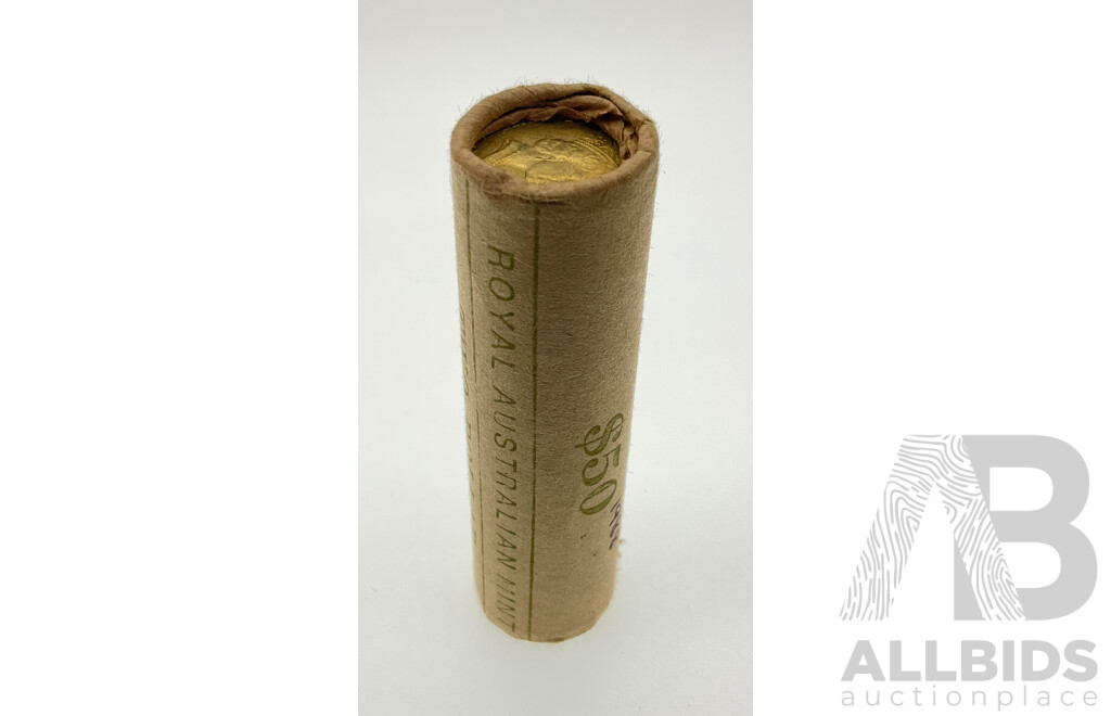 Australian RAM 1988 UNC Two Dollar Coin Roll, First Year Issue