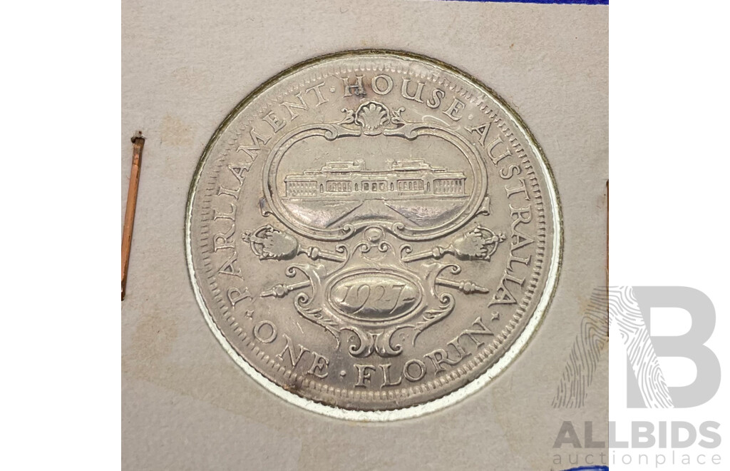 Australian 1927 Silver Florin, Commemorative .925