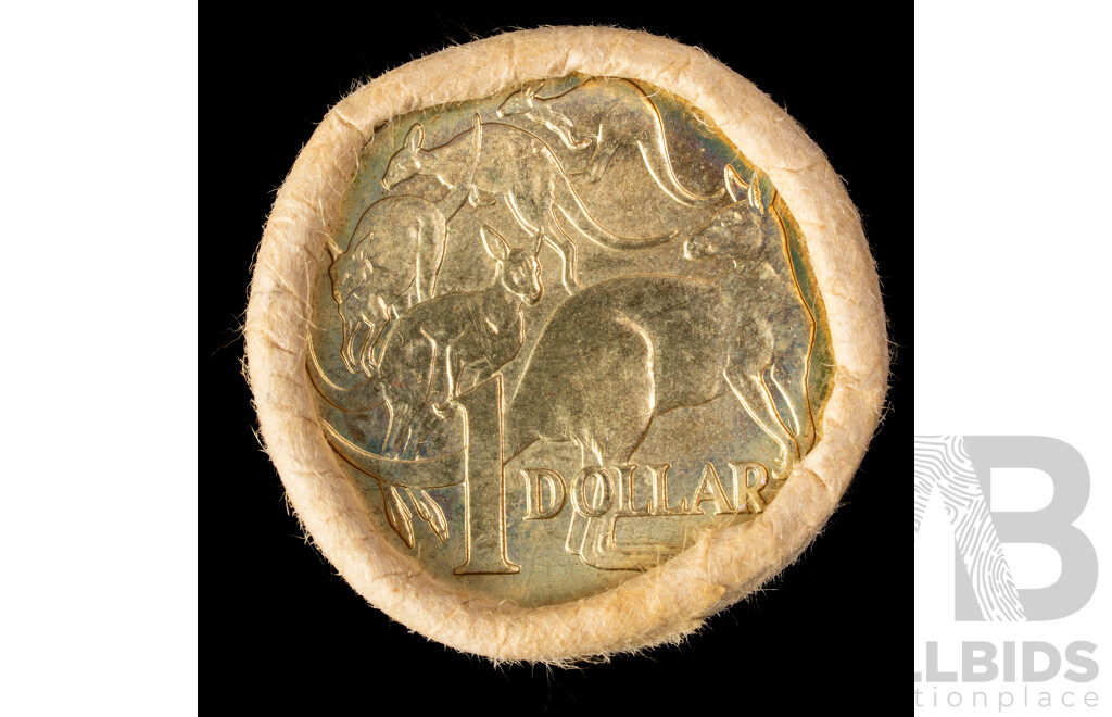 Australian RAM 1984 UNC One Dollar Coin Roll, First Year Issue