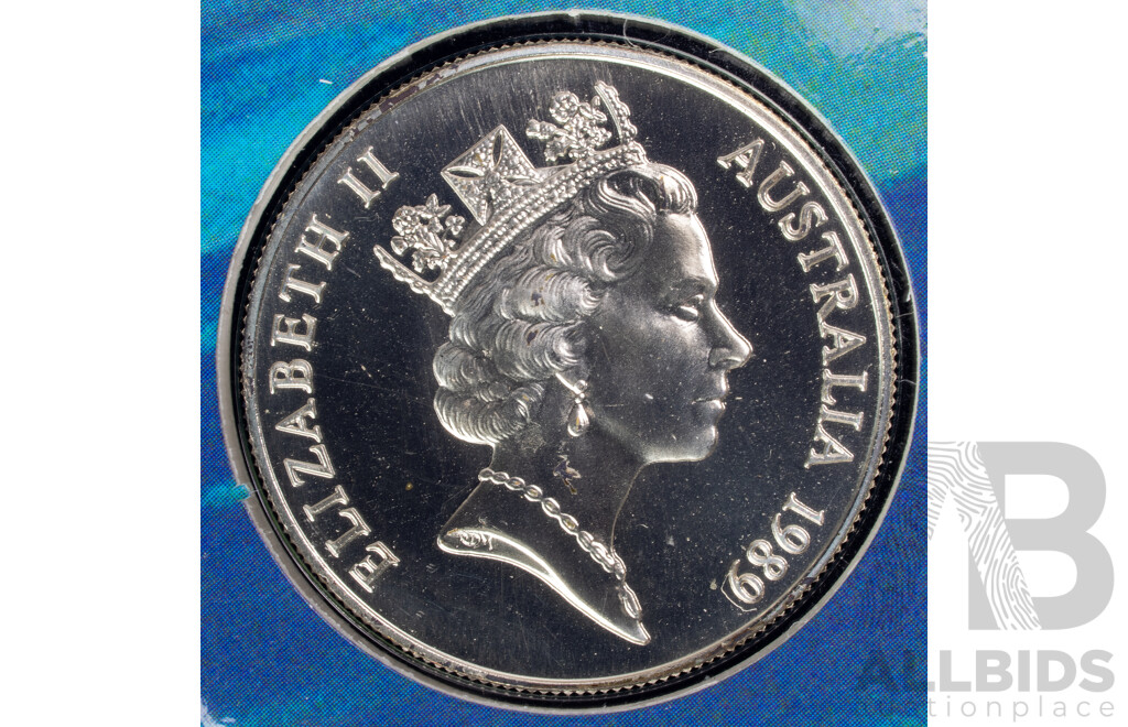 Australian RAM 1989 Silver Ten Dollar Coin, State Series, Queensland .925