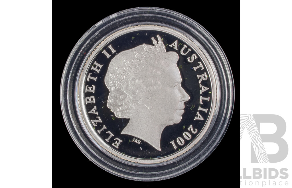 Australian RAM 2001 Silver One Dollar, Centenary of the Australian Army .999