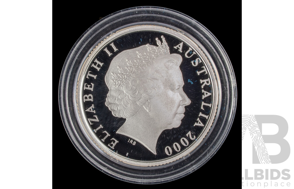 Australian RAM 2000 Silver Proof One Dollar Coin, HMAS Sydney II .999