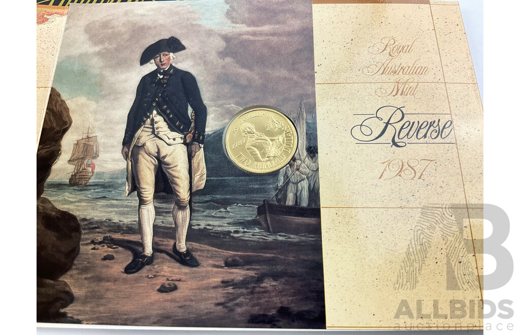 Australian RAM 1987 Gold Two Hundred Dollar Coin, Arthur Phillip