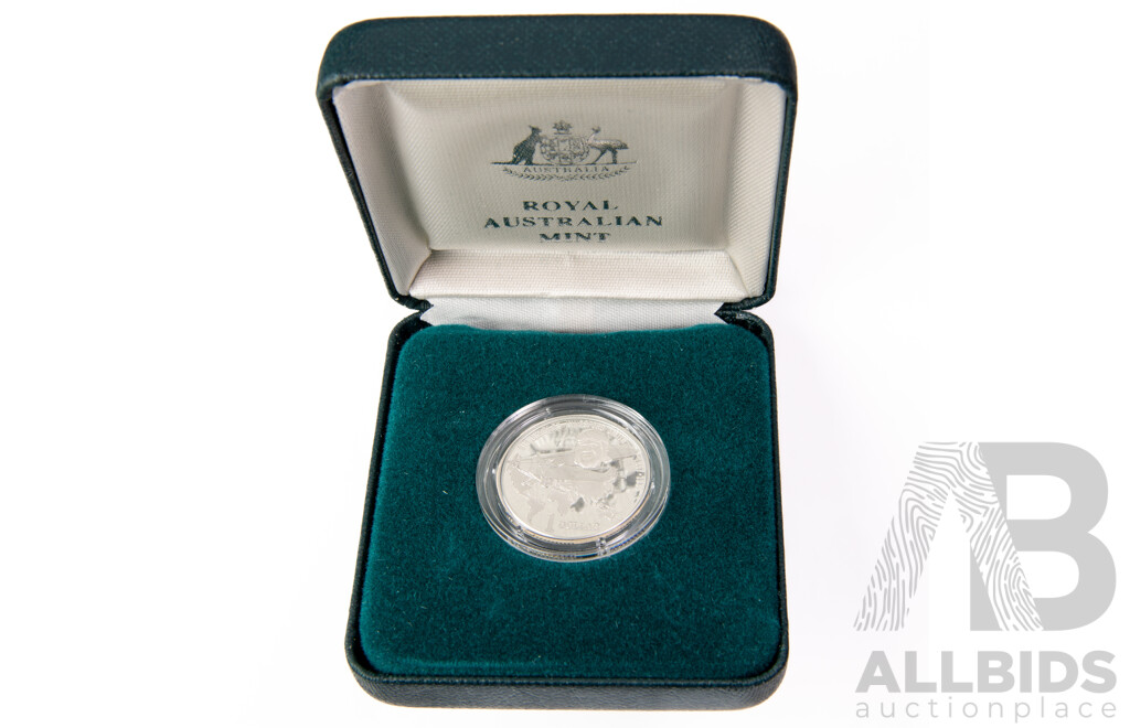 Australian 1997 Silver Proof One Dollar Coin, Charles Kingsford Smith .999