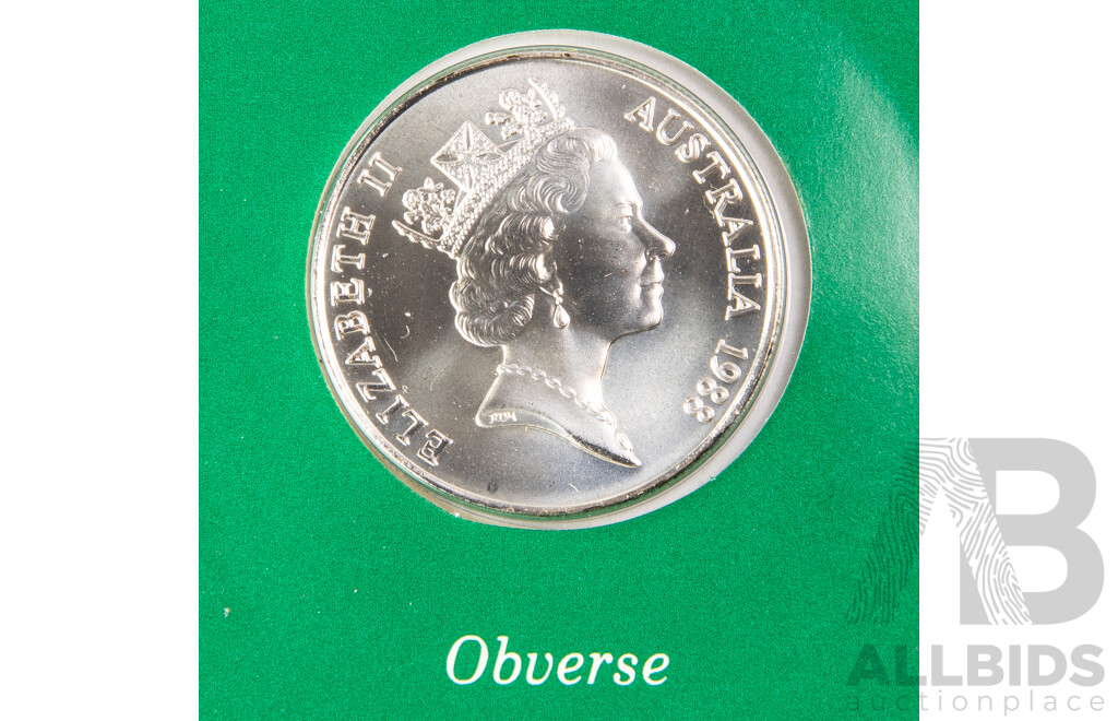 Australian RAM 1988 Silver UNC Ten Dollar Coin, Bicentennial .925