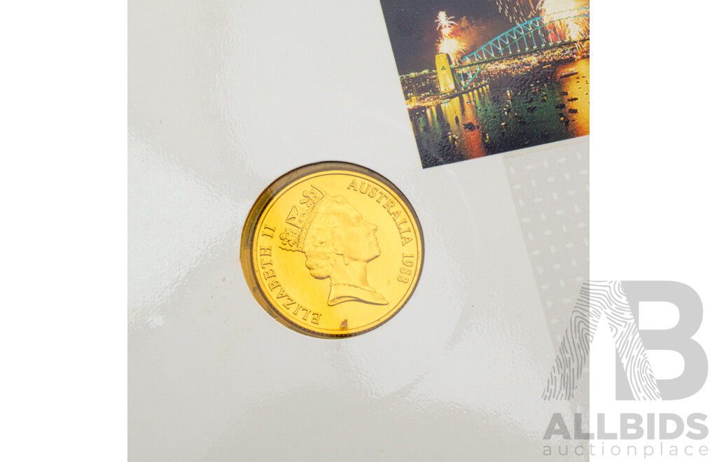 Australian RAM 1988 Gold Two Hundred Dollar Coin, Australia 1788-1988, Sydney Cove