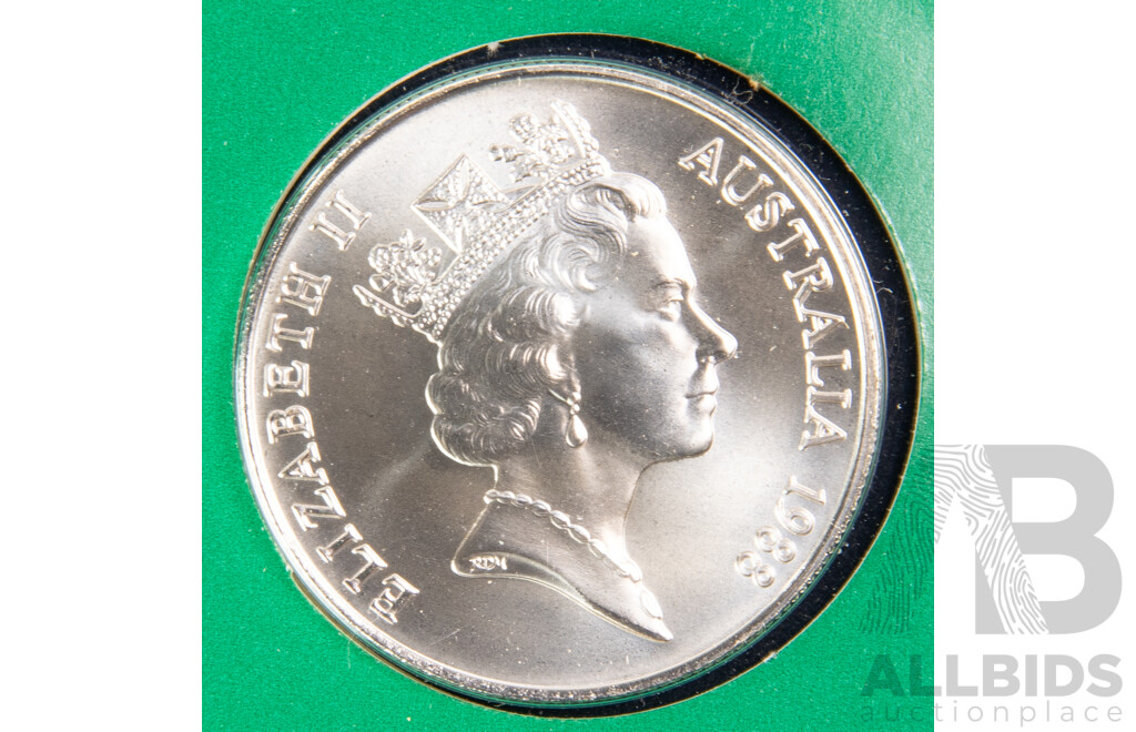 Australian RAM 1988 Silver UNC Ten Dollar Coin, Bicentennial .925