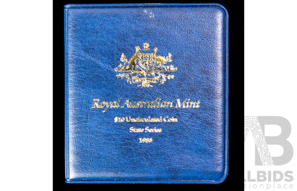Australian RAM 1985 Silver Ten Dollar Coin, State Series, Victoria .925