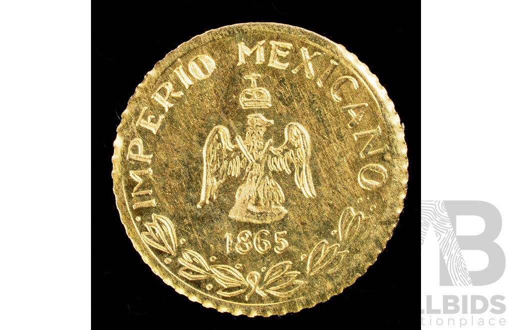 Vintage Mexican 14ct Gold Wedding Coin