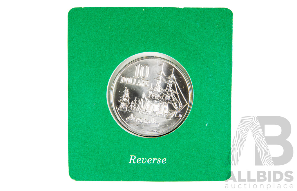 Australian RAM 1988 Silver UNC Ten Dollar Coin, Bicentennial .925
