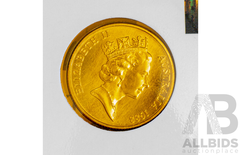 Australian RAM 1988 Gold Two Hundred Dollar Coin, Australia 1788-1988, Sydney Cove