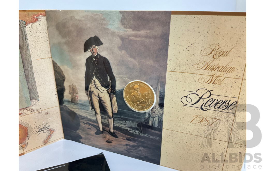 Australian RAM 1987 Gold Two Hundred Dollar Coin, 1787 Arthur Phillip .917