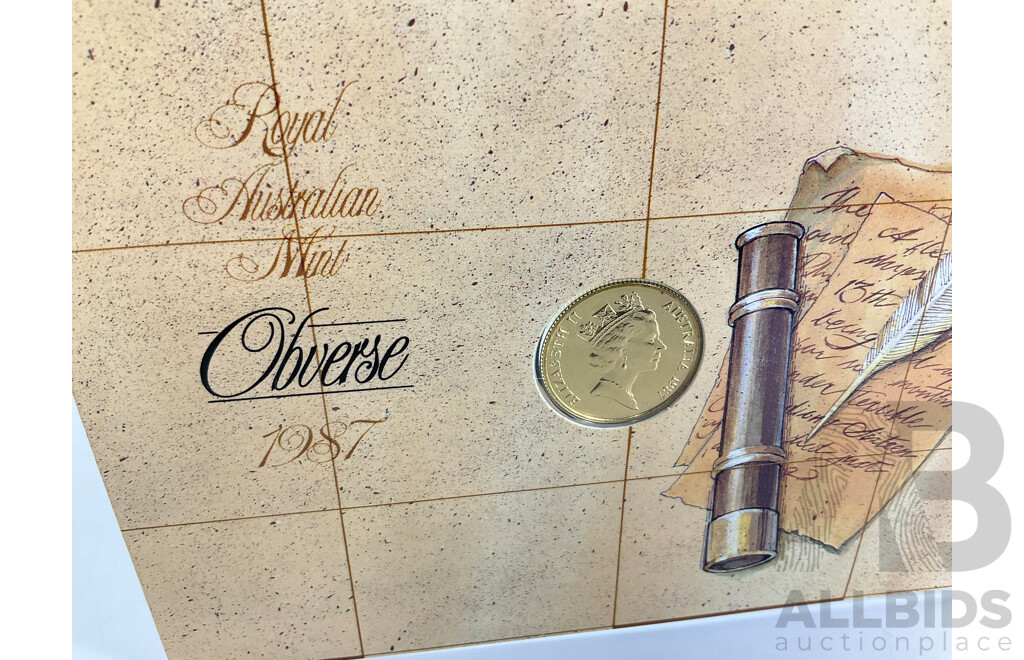 Australian RAM 1987 Gold Two Hundred Dollar Coin, 1787 Arthur Phillip .917