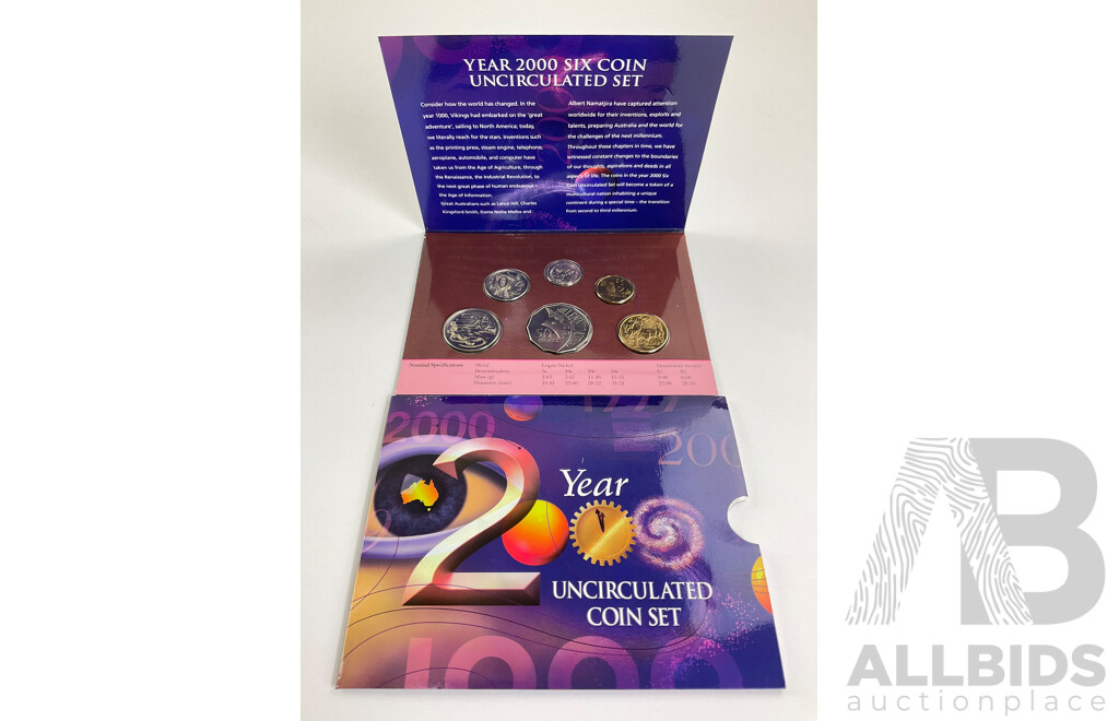 Australian RAM 2000 Six UNC Coin Set