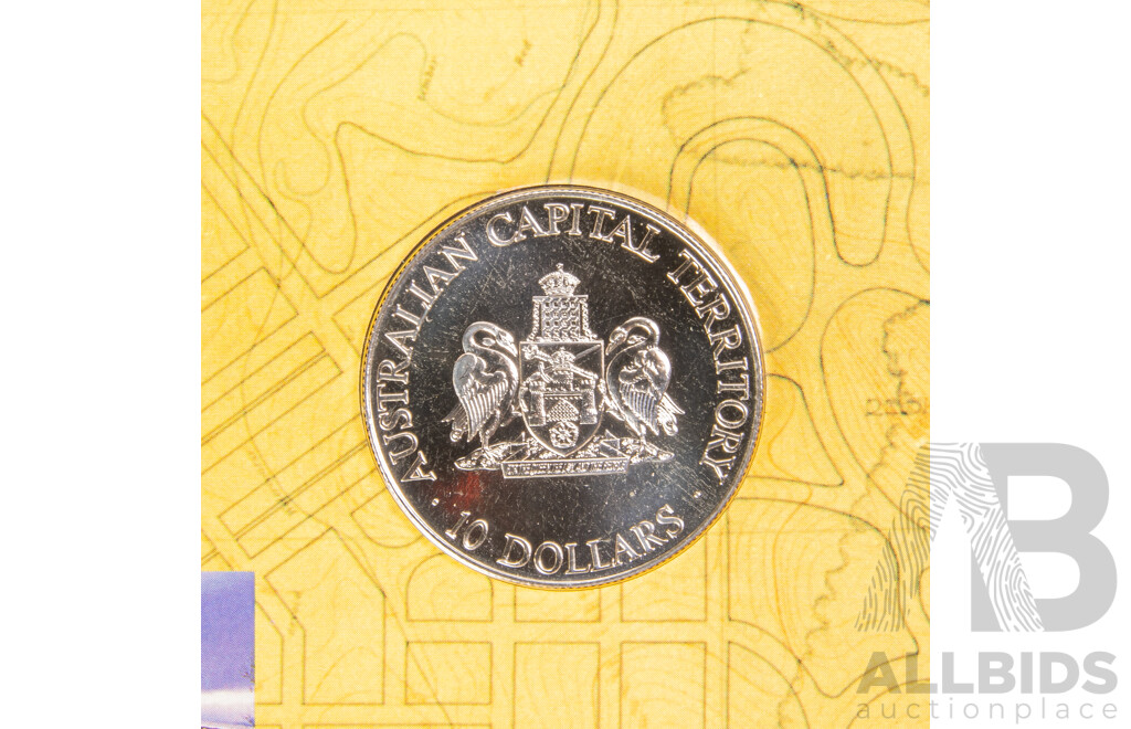 Australian RAM 1993 Silver Ten Dollar Coin, State Series Australian Capital Territory .925