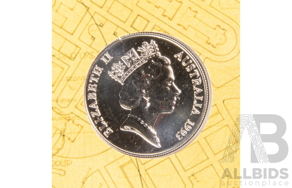 Australian RAM 1993 Silver Ten Dollar Coin, State Series Australian Capital Territory .925