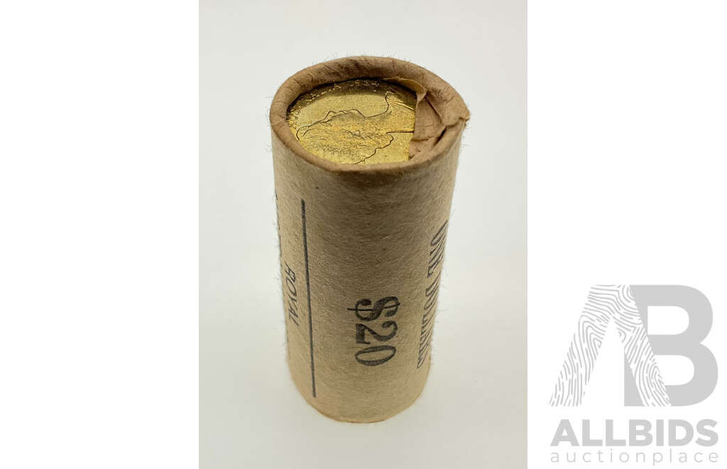 Australian RAM 1984 UNC One Dollar Coin Roll, First Year Issue