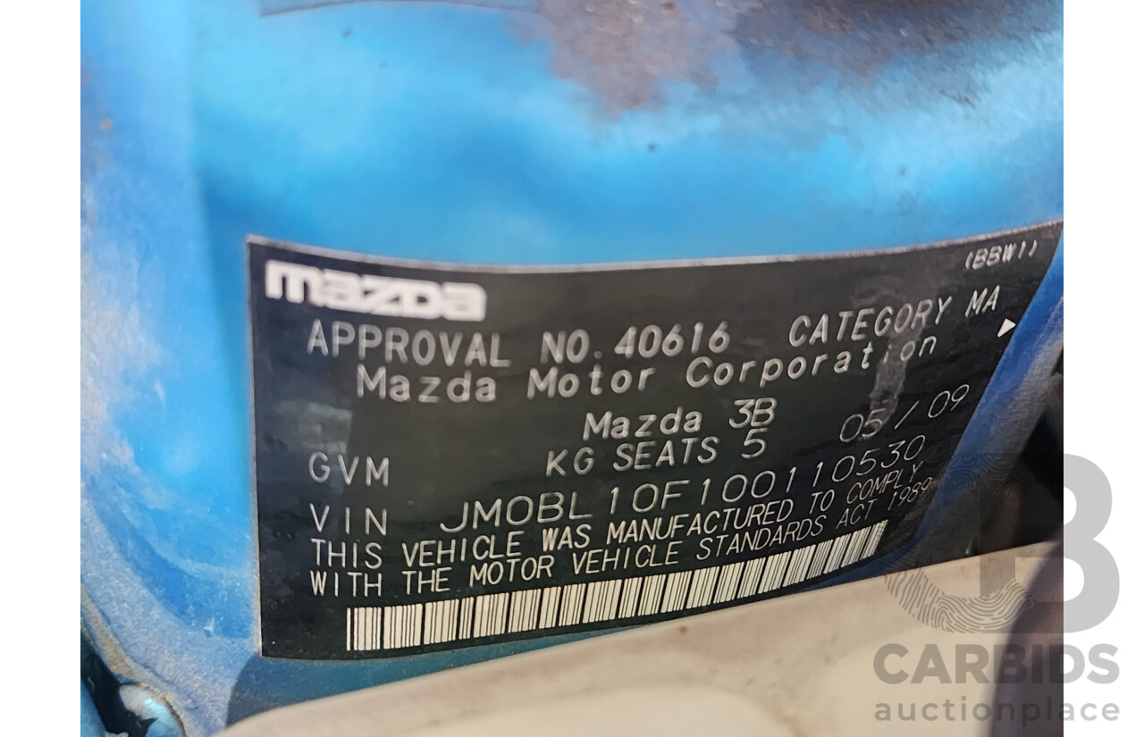 5/2009 Mazda Mazda3 NEO BL 5d Hatchback Blue 2.0L